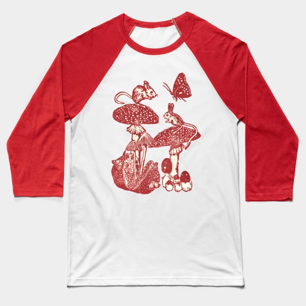 Woodland Fairytale Baseball T-Shirt by JuniperMew